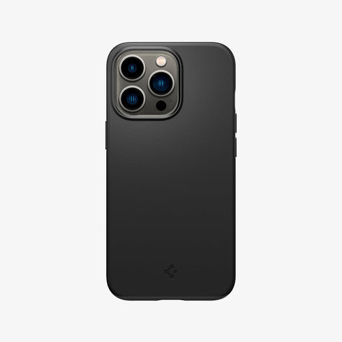 ACS03674 - iPhone 13 Pro Max Case Thin Fit in black showing the back